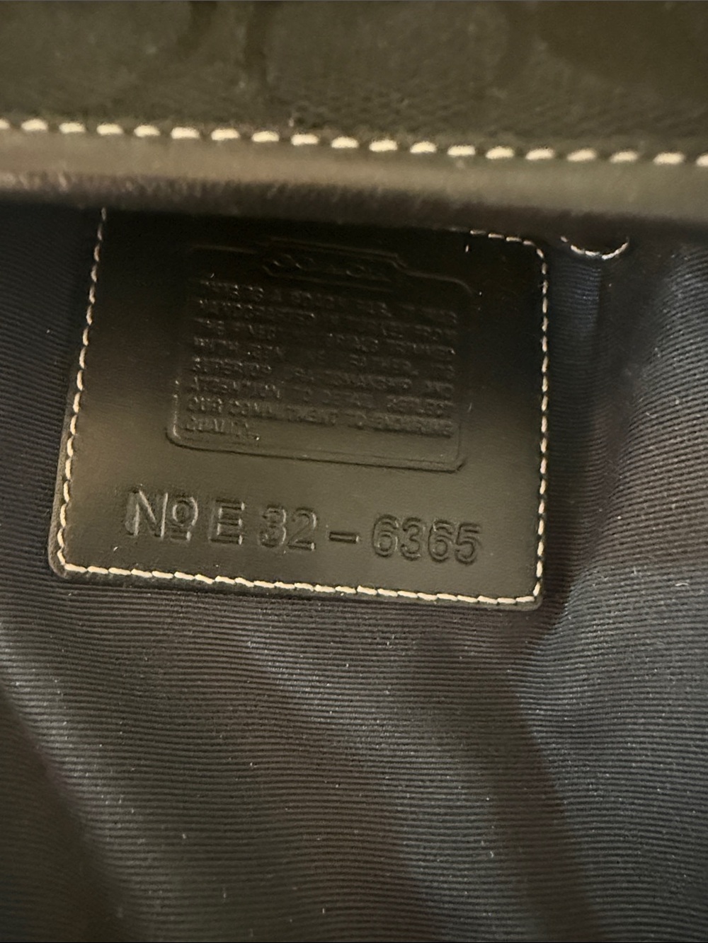 Vintage Coach Black Signature in canvas Jacquard  Bucket Bag - Picture 9 of 16